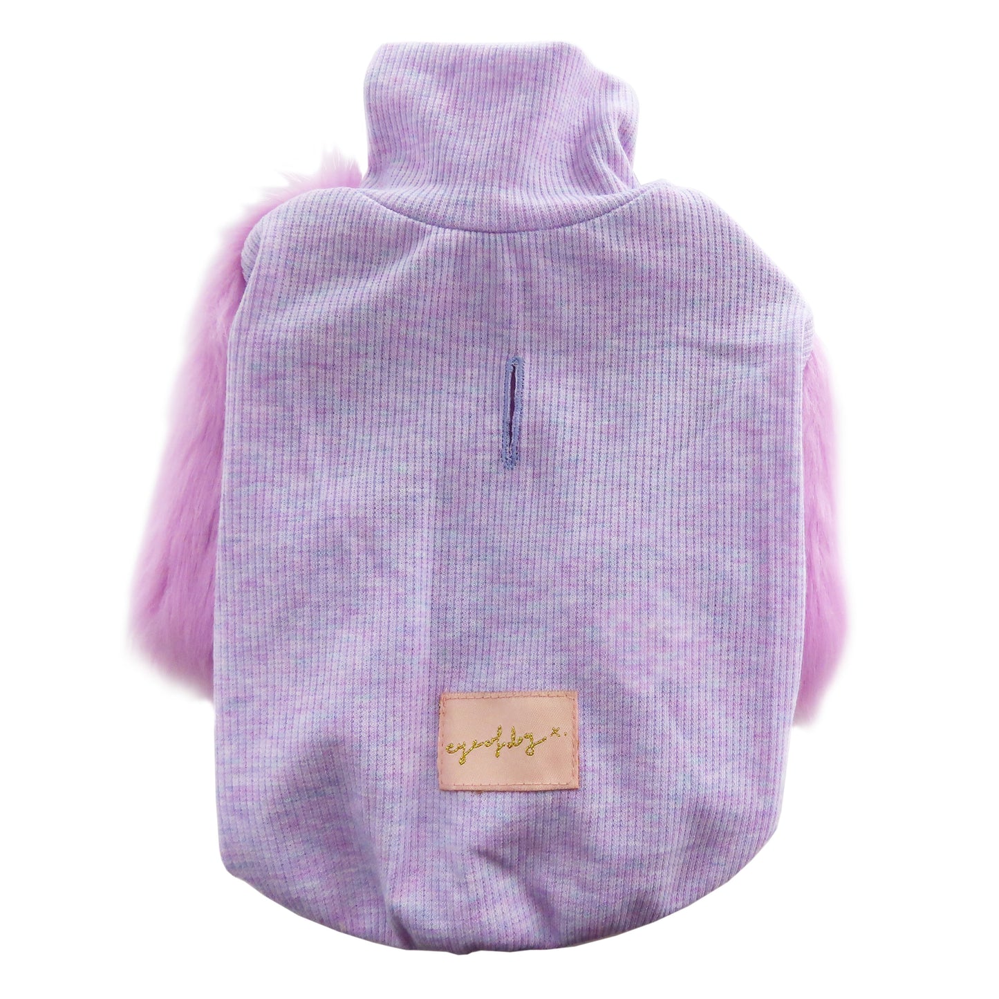 Lovely lavender faux fur dog top