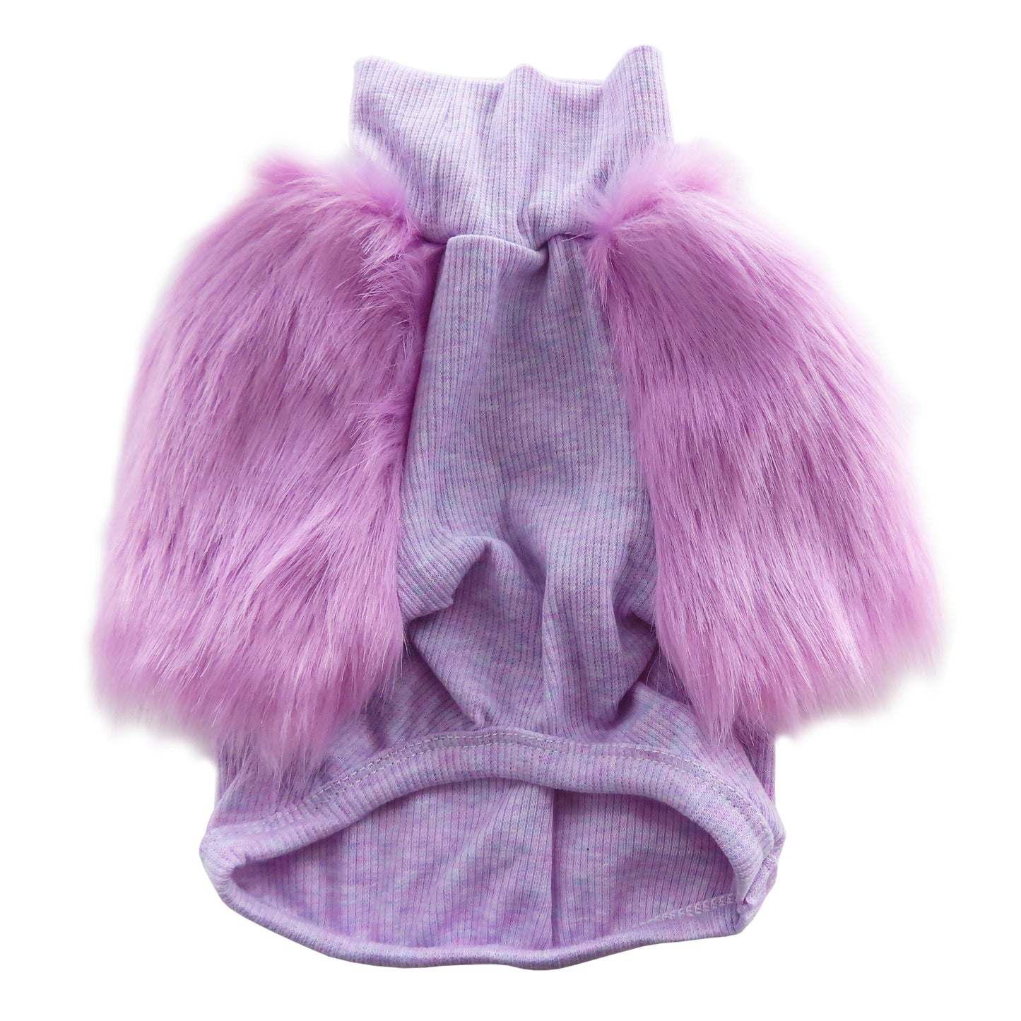 Lovely lavender faux fur dog top