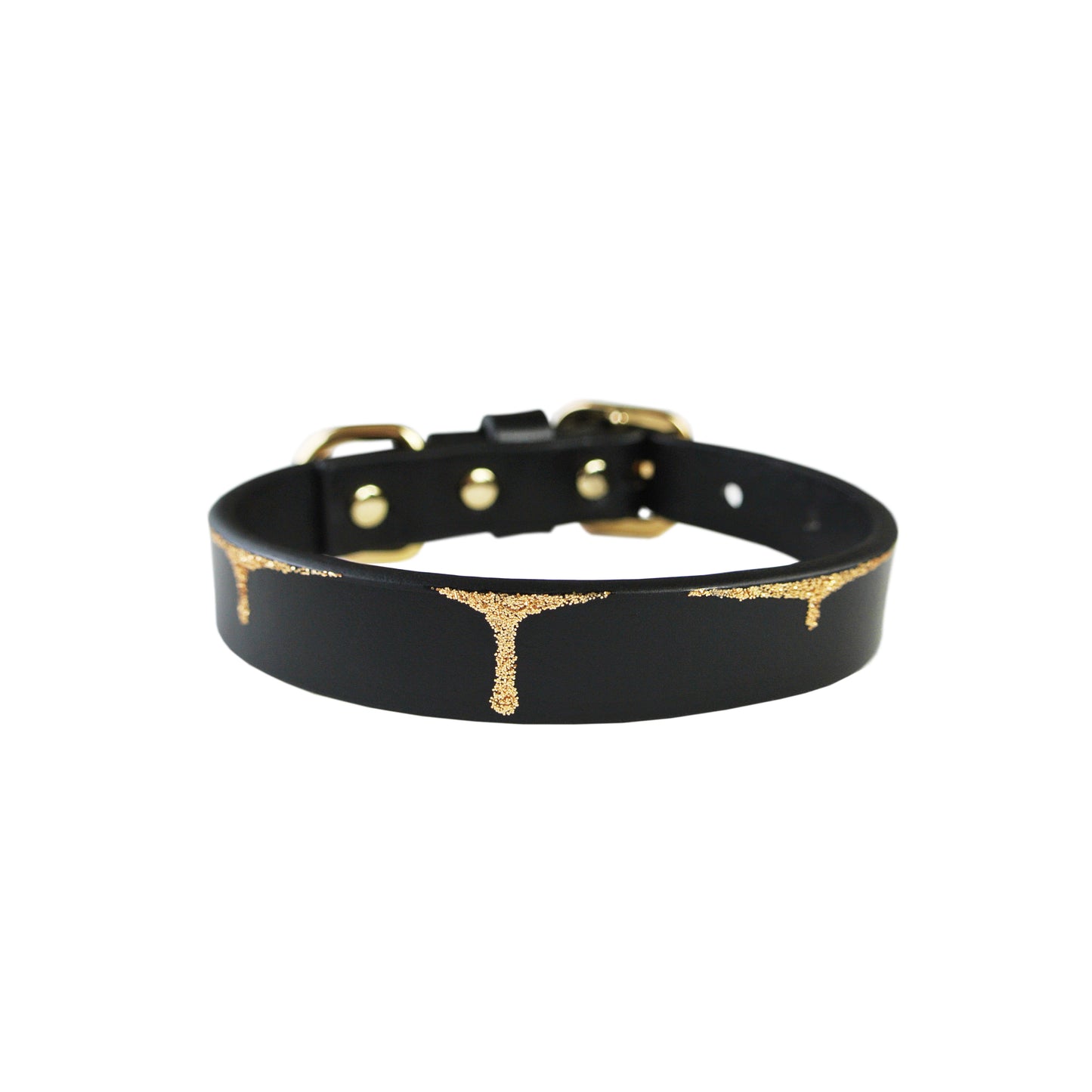CUSTOM Dripping Glitter Collar- with or without Spikes