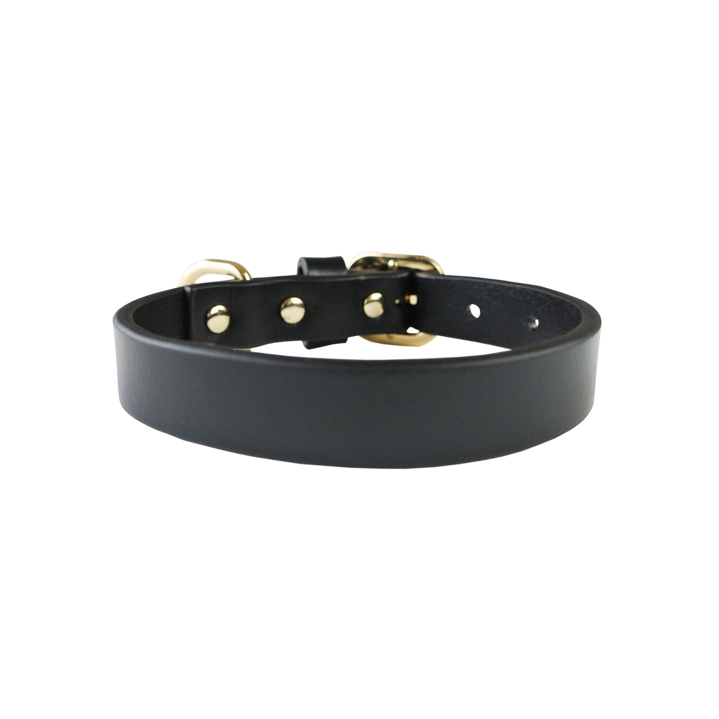 Classic Black Collar - With or without Spikes