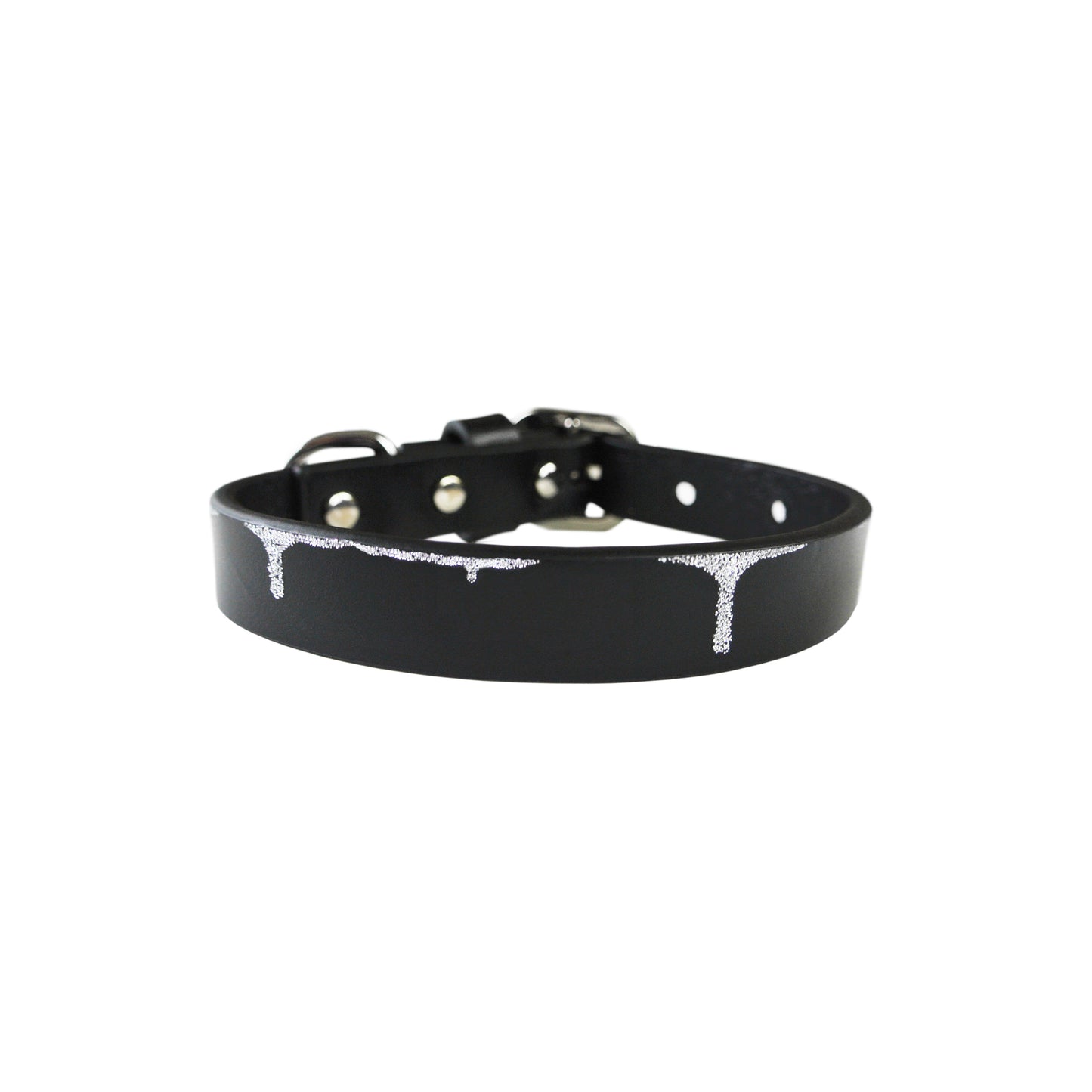 Black Ice Dog Collar- with or without Spikes