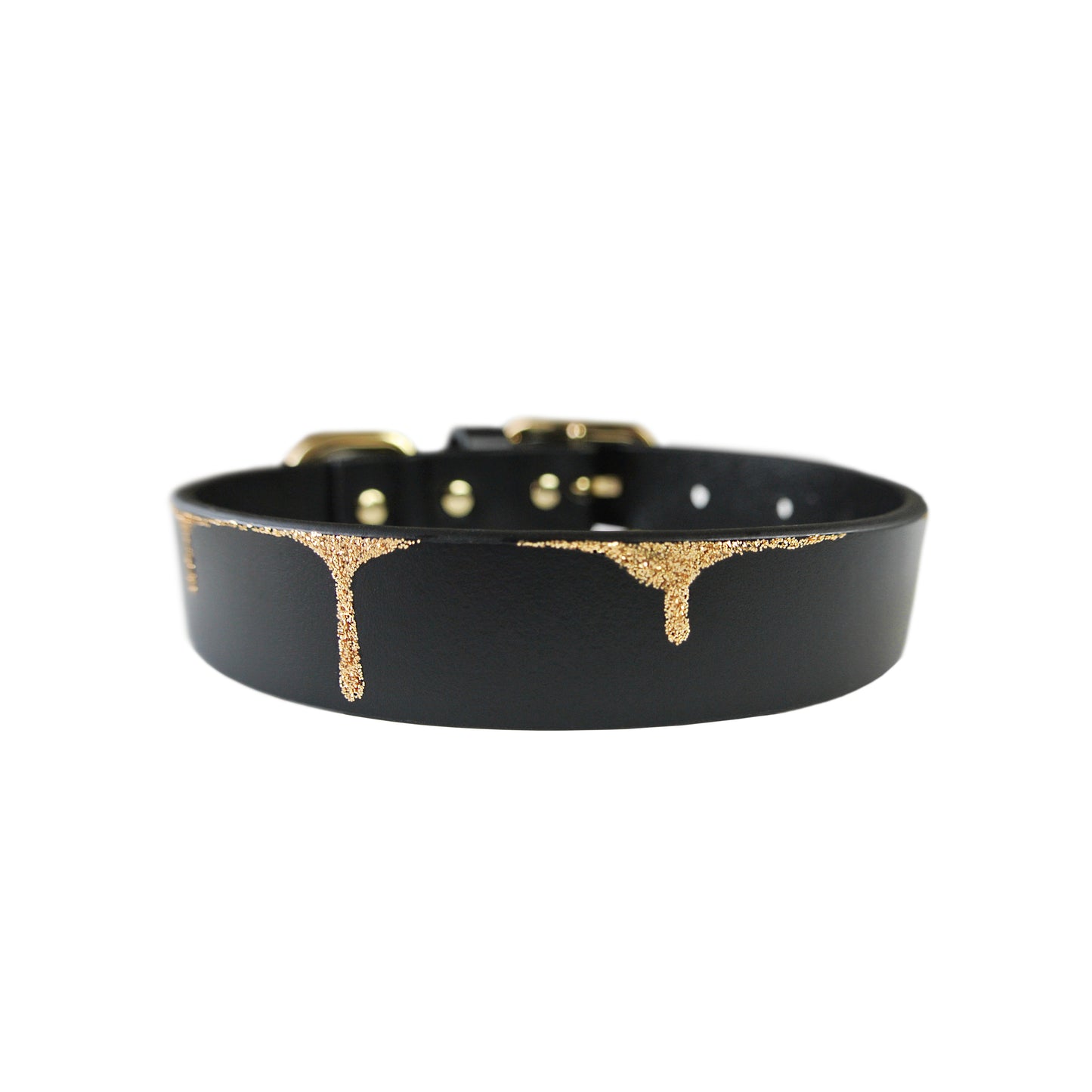 CUSTOM Dripping Glitter Collar- with or without Spikes