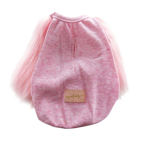 Baby Pink Faux Fur Dog Top