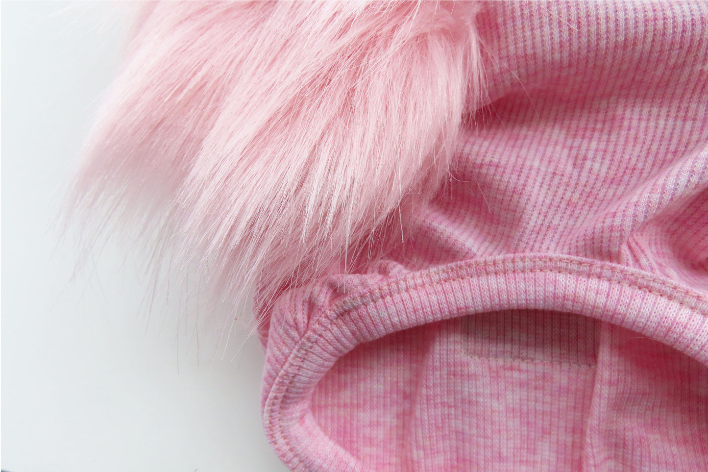 Baby Pink Faux Fur Dog Top
