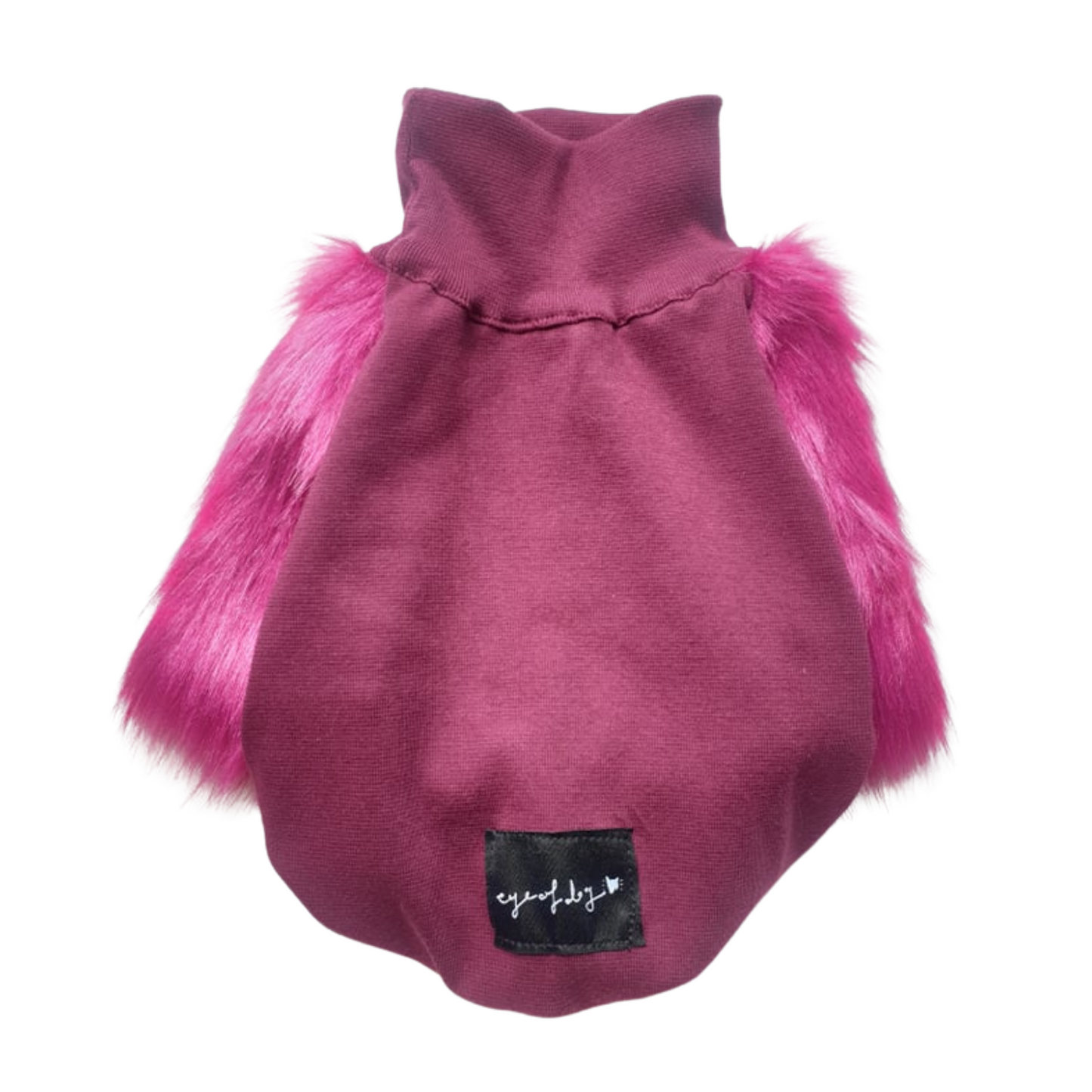 2.0 Sweet Plum Faux Fur Dog Jumper - Last XXXXS