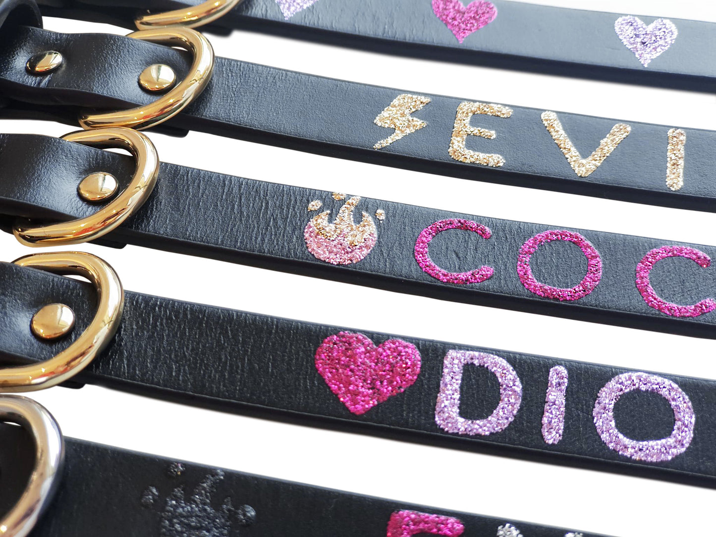 CUSTOM EMOJI Glitter Collar- Emoji only