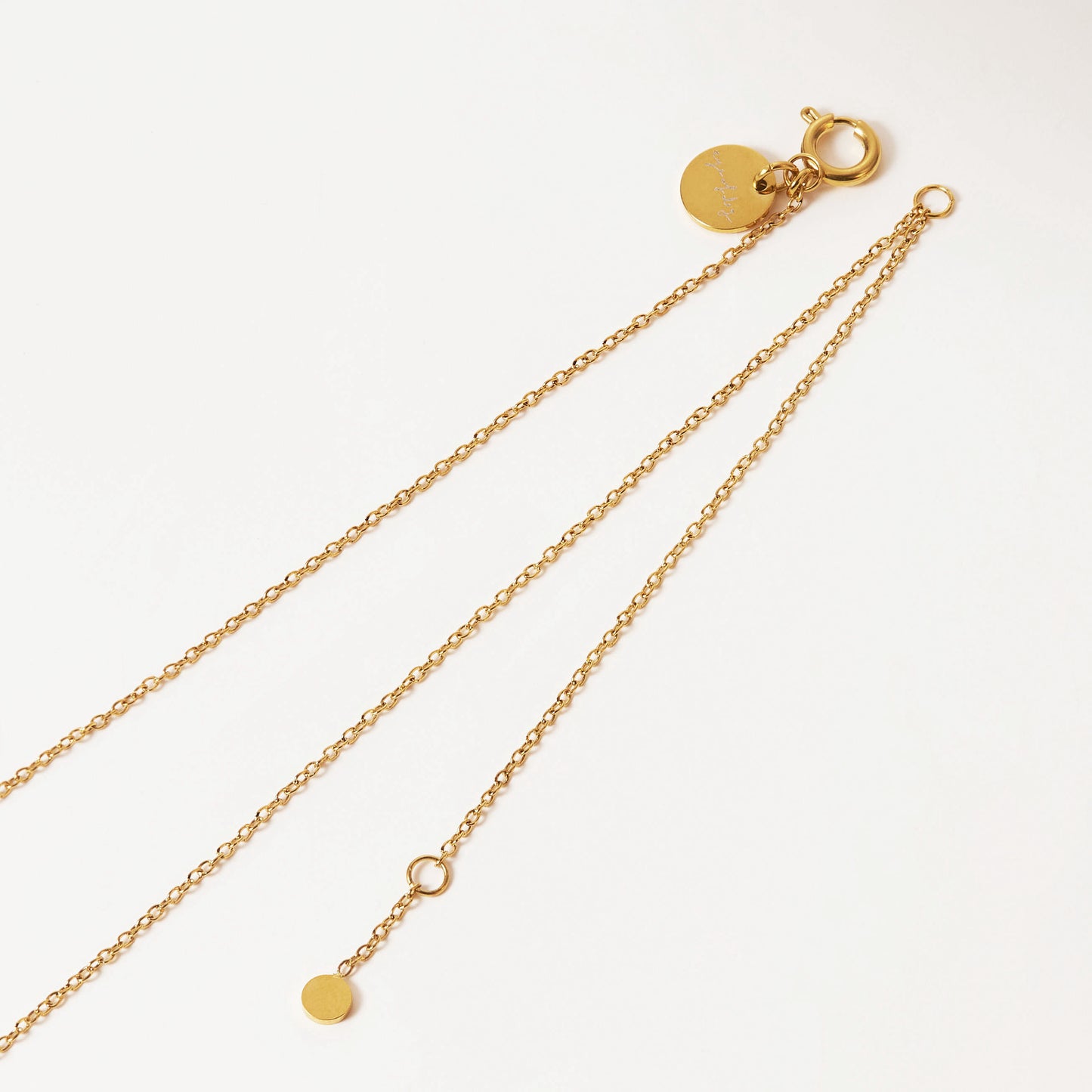 you found me. x matching pendant set for you & your dog. 18k Yellow Gold plated & Stainless steel.