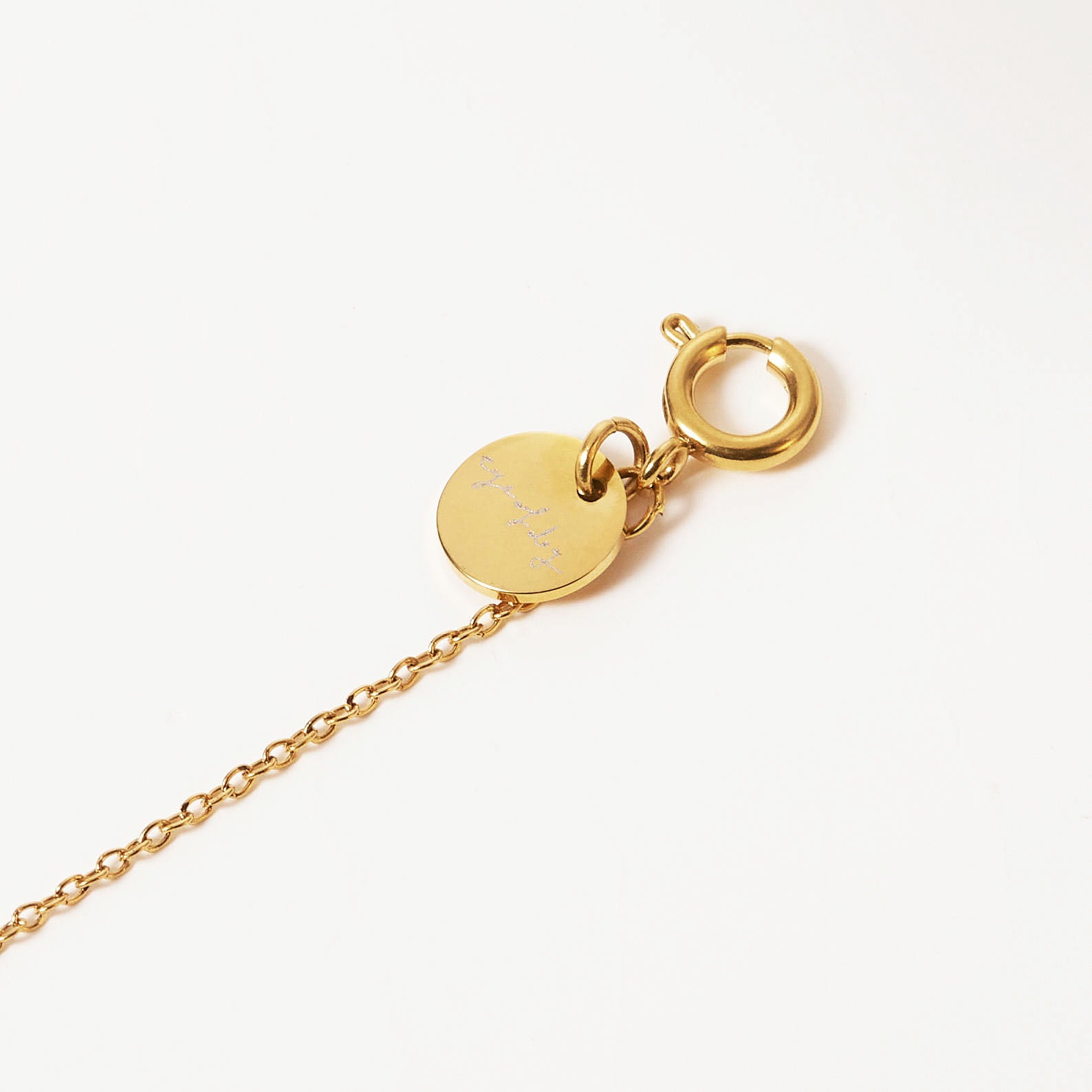 you found me. x matching pendant set for you & your dog. 18k Yellow Gold plated & Stainless steel.