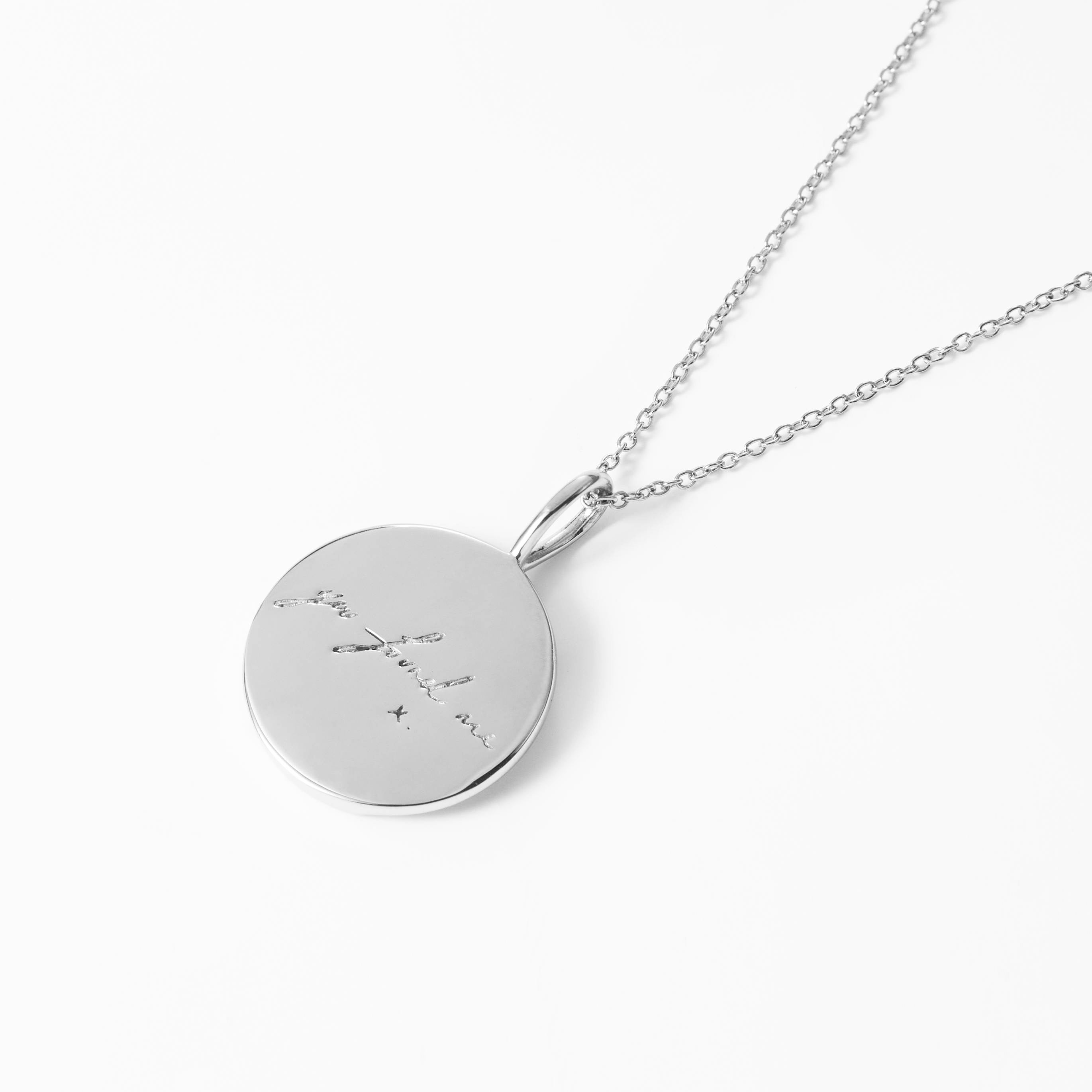 you found me. x matching pendant set for you & your dog. 18k Yellow Gold plated & Stainless steel.