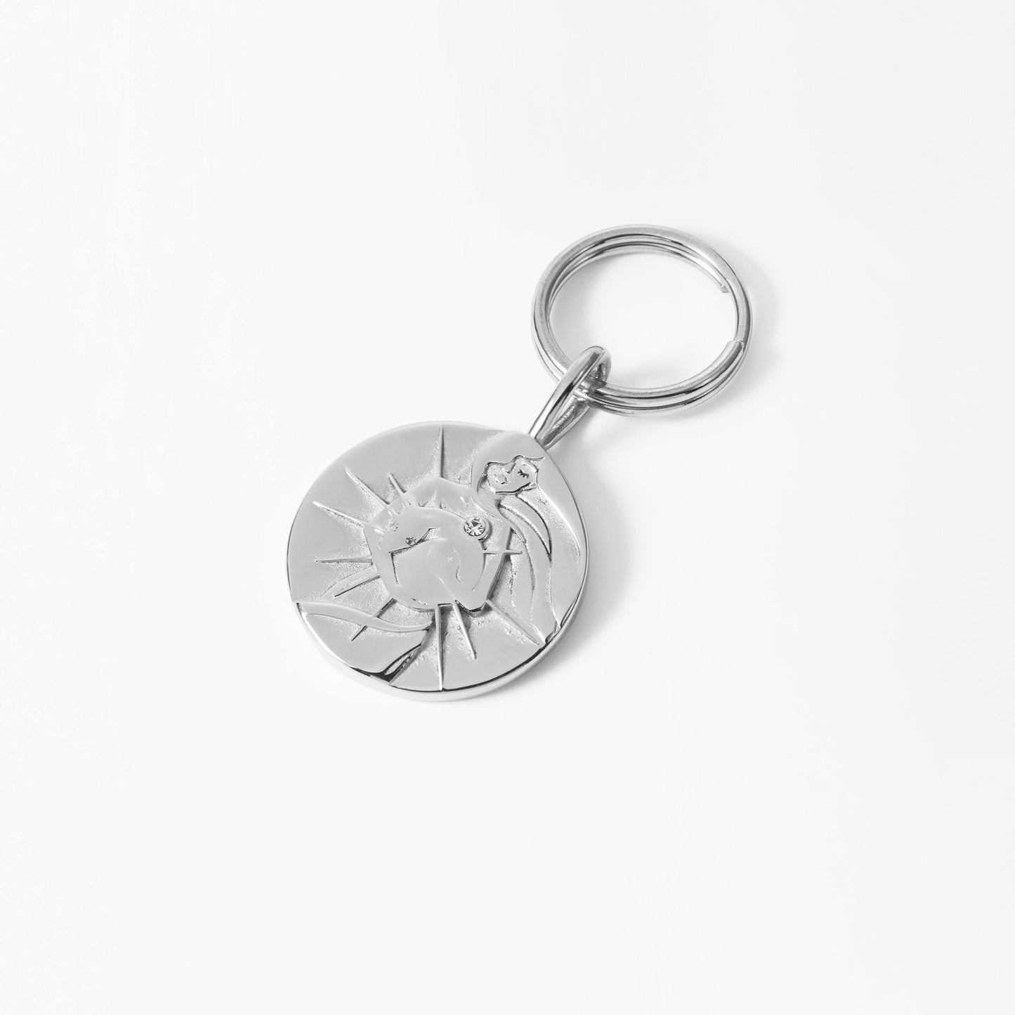 you found me. x 18k yellow Gold plated, or Stainless steel pendant on a split ring